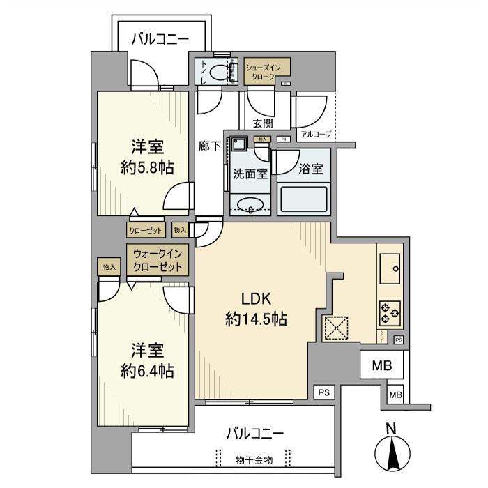 D′クラディア八王子の間取り