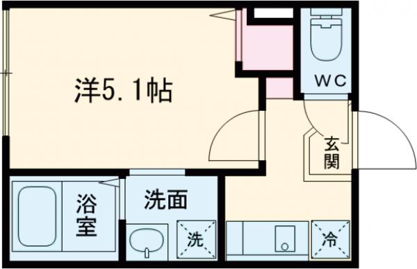 メルディア北綾瀬Ⅴの間取り
