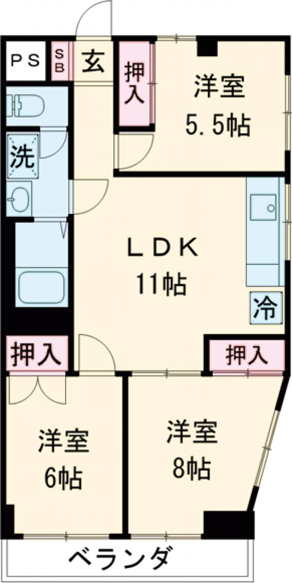 堀江ビルの間取り