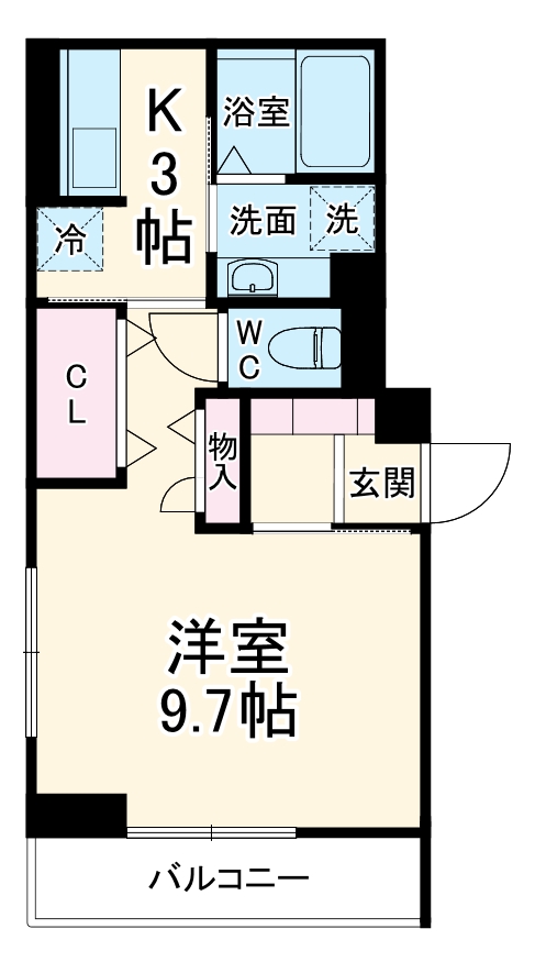 Hermitage久後埼(エルミタージュ久後崎)の間取り