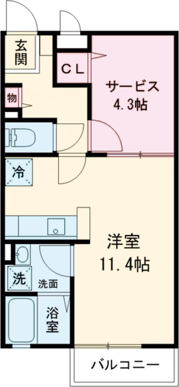 オーク太田Ⅱの間取り