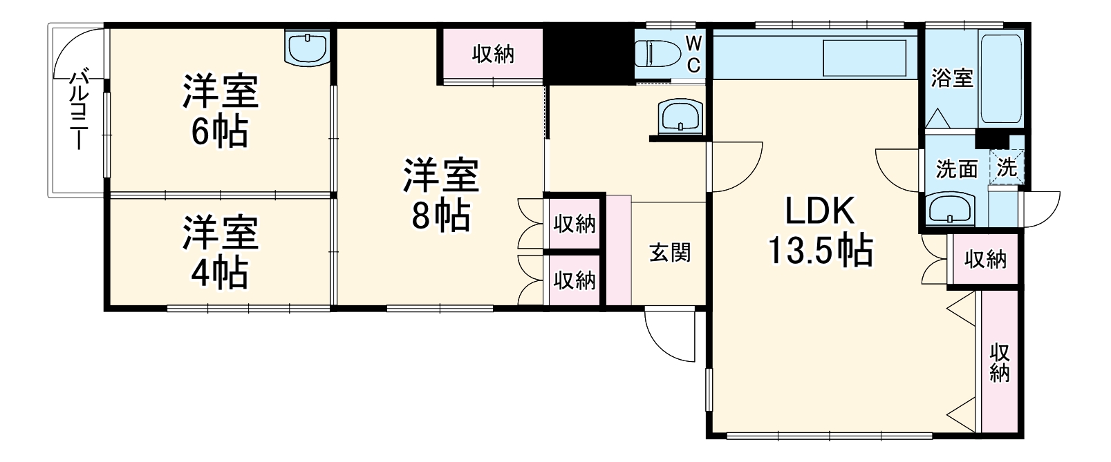 小田二丁目貸家の間取り