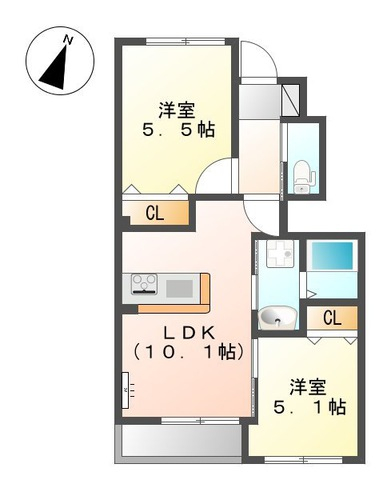 ヴェールピアⅡの間取り