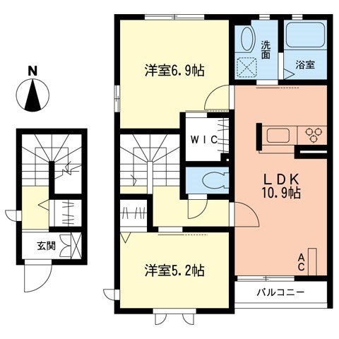 グランソレイユの間取り