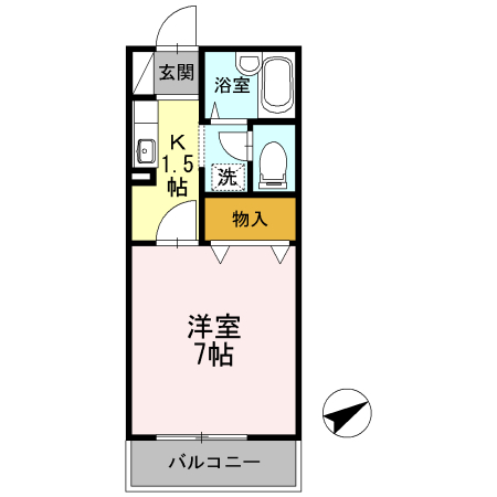 サンパティオＡの間取り