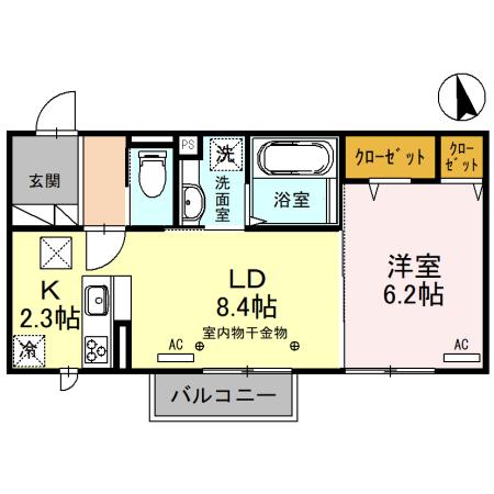 МNハウス中居の間取り