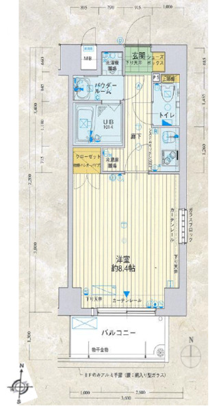 クレアート新大阪セレニティの間取り