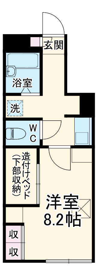 レオパレスプレミールの間取り