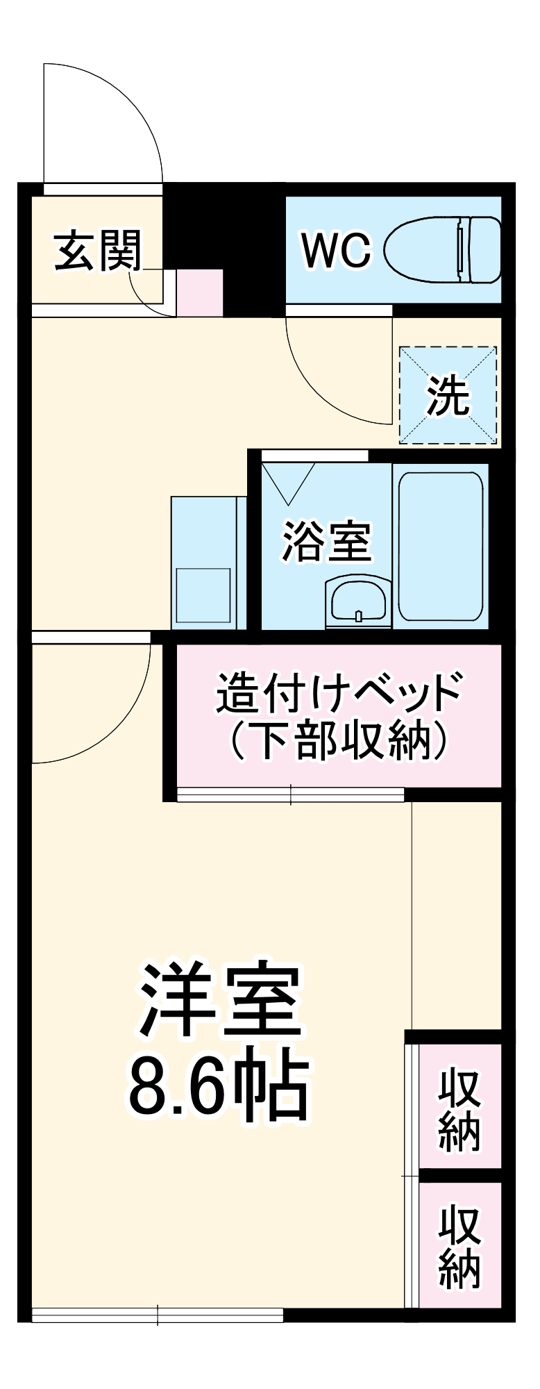 レオパレスドウージェムの間取り