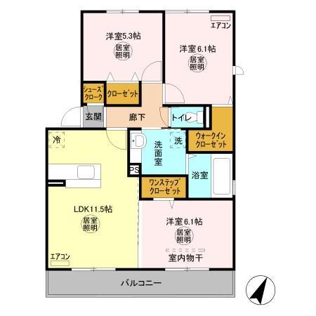 COMFORTIAの間取り