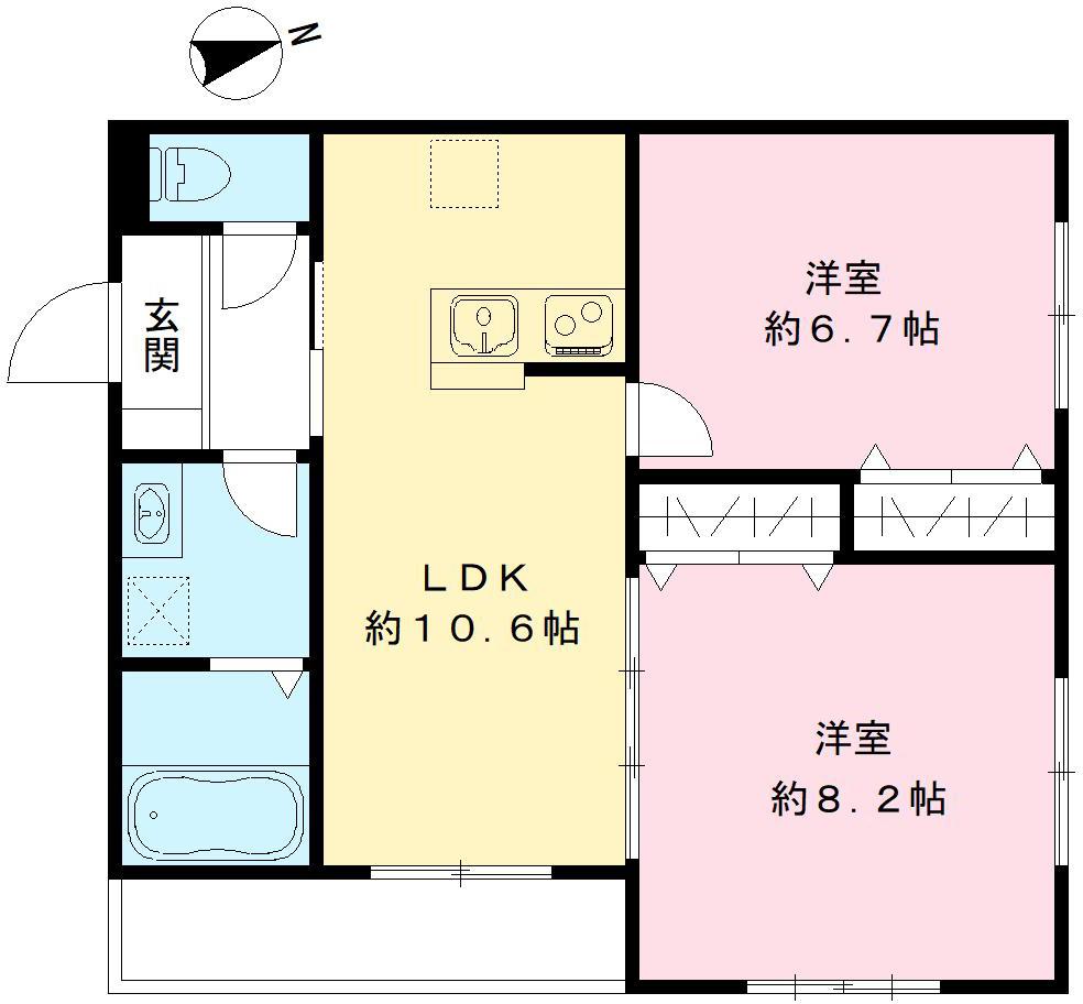 フィカーサ西東京 B棟の間取り