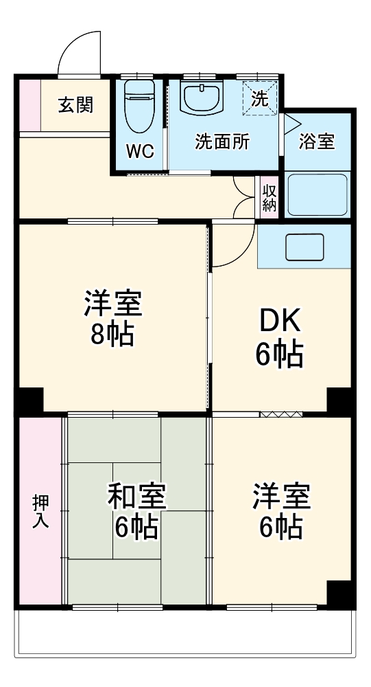 アビタシオンOHNOの間取り
