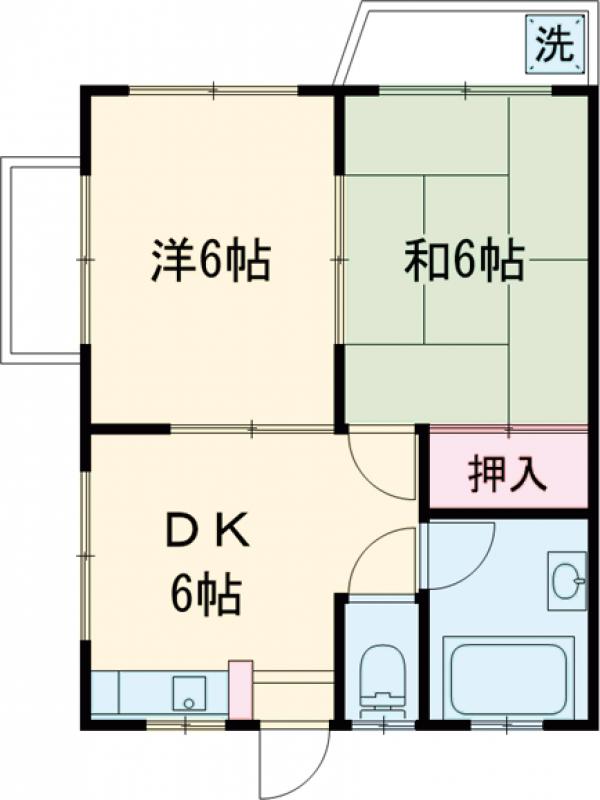 村上コーポの間取り