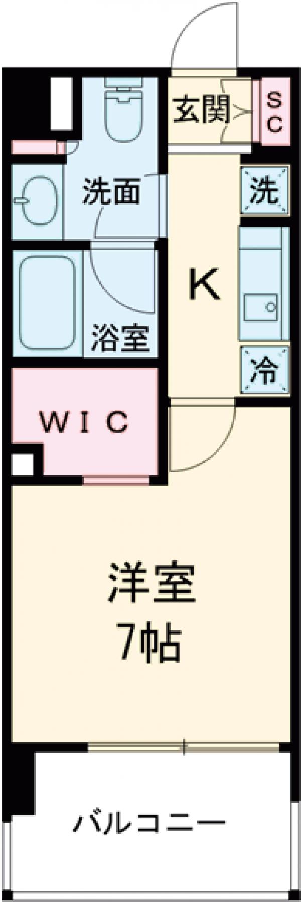 ブランシエスタ久が原・112号室の間取り