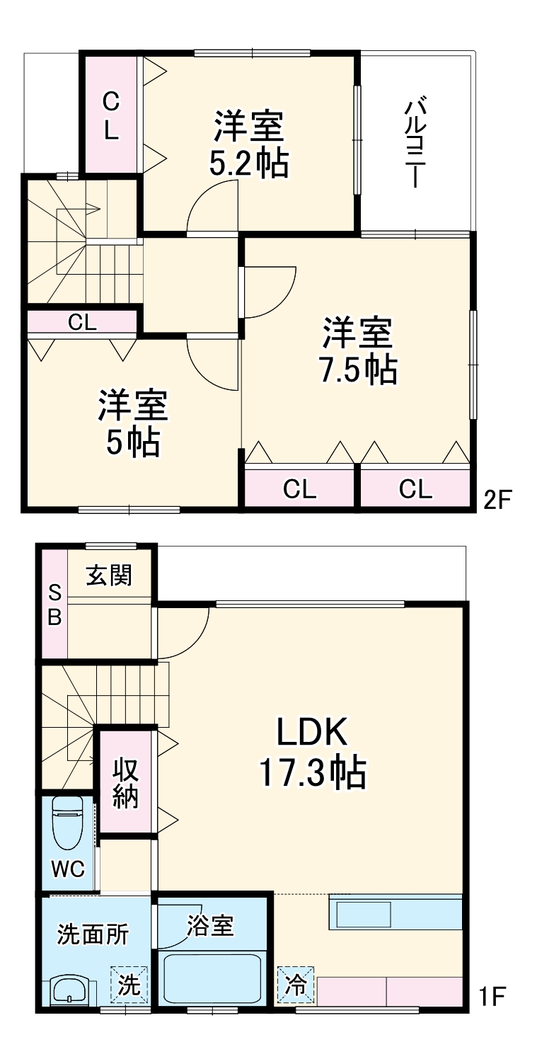 SHIROSAKIの間取り