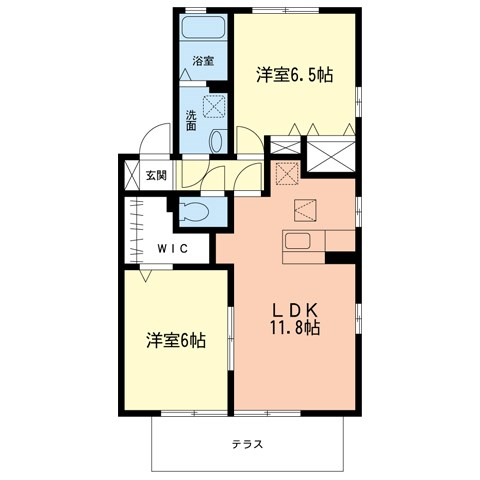 ファミールM-Bの間取り