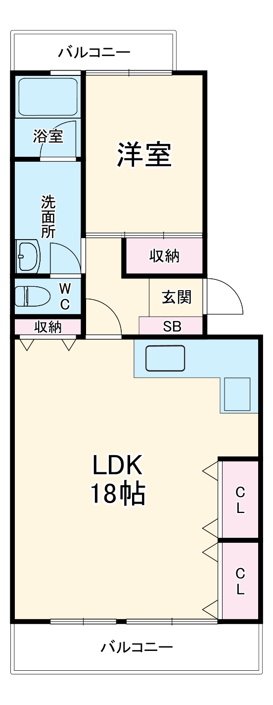 港南台駅前プラザの間取り