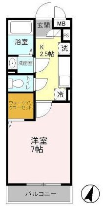 パピヨン八王子みなみ野の間取り