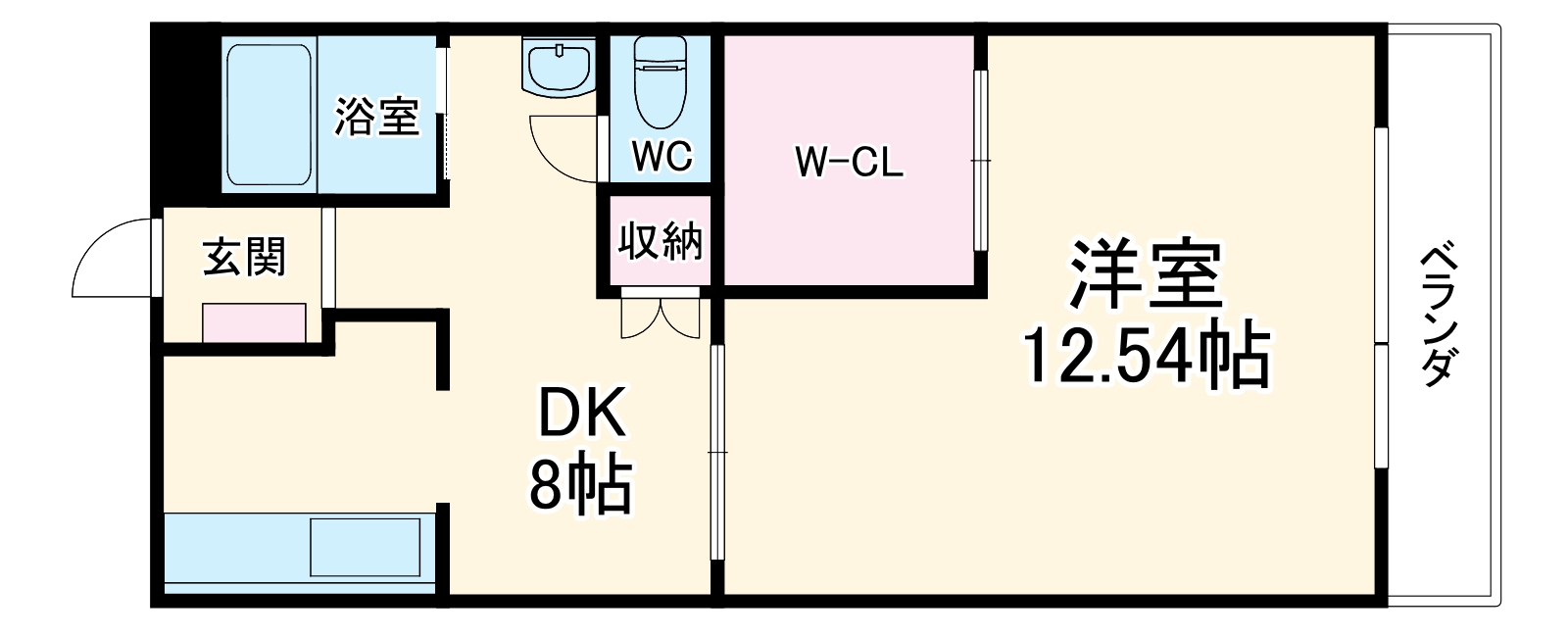 マンション梅園の間取り