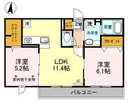 ロイジェントパークスレイクタウンⅢCの間取り