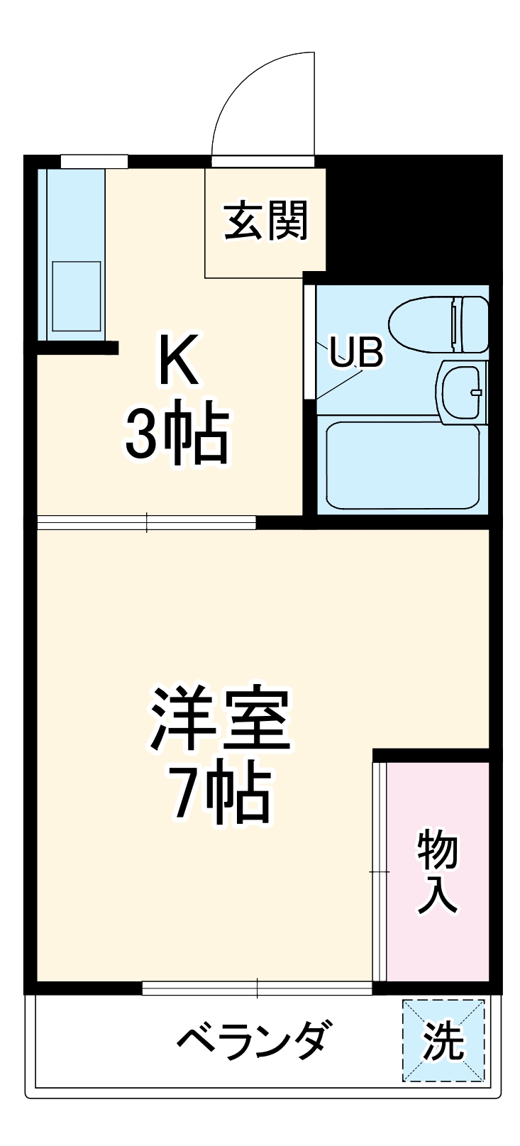 島川ハイツの間取り