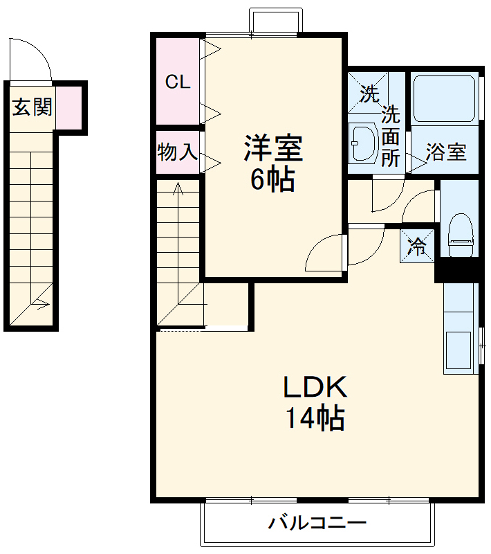 グリーンヴィラ カラビナKの間取り