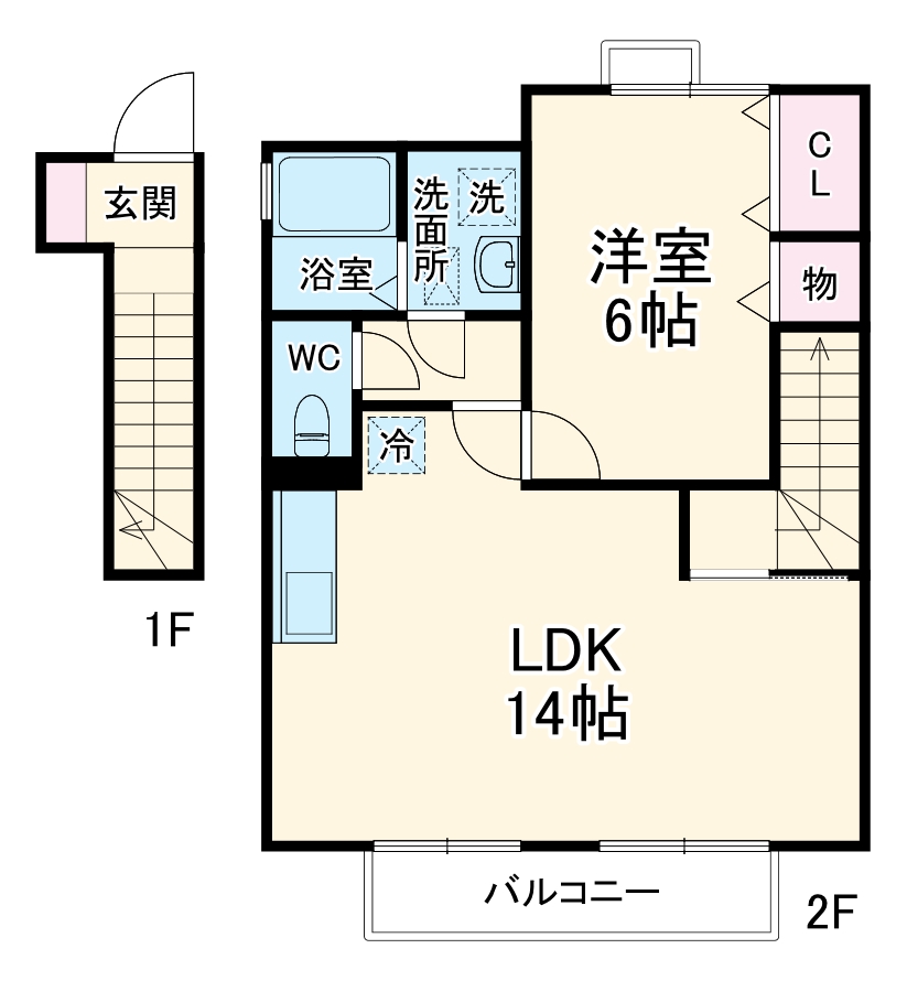 グリーンヴィラ カラビナKの間取り