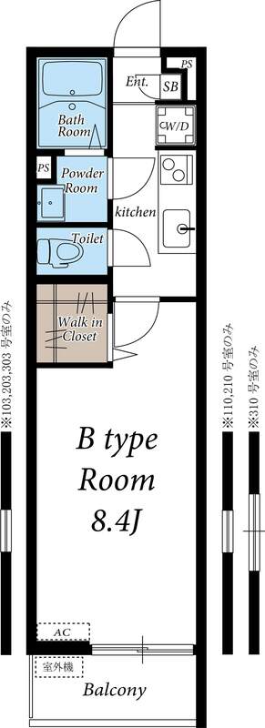 リブリ・シェーヌの間取り