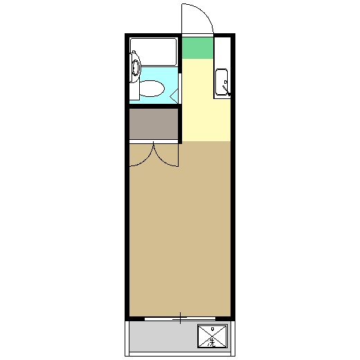 神明田口ハイツの間取り