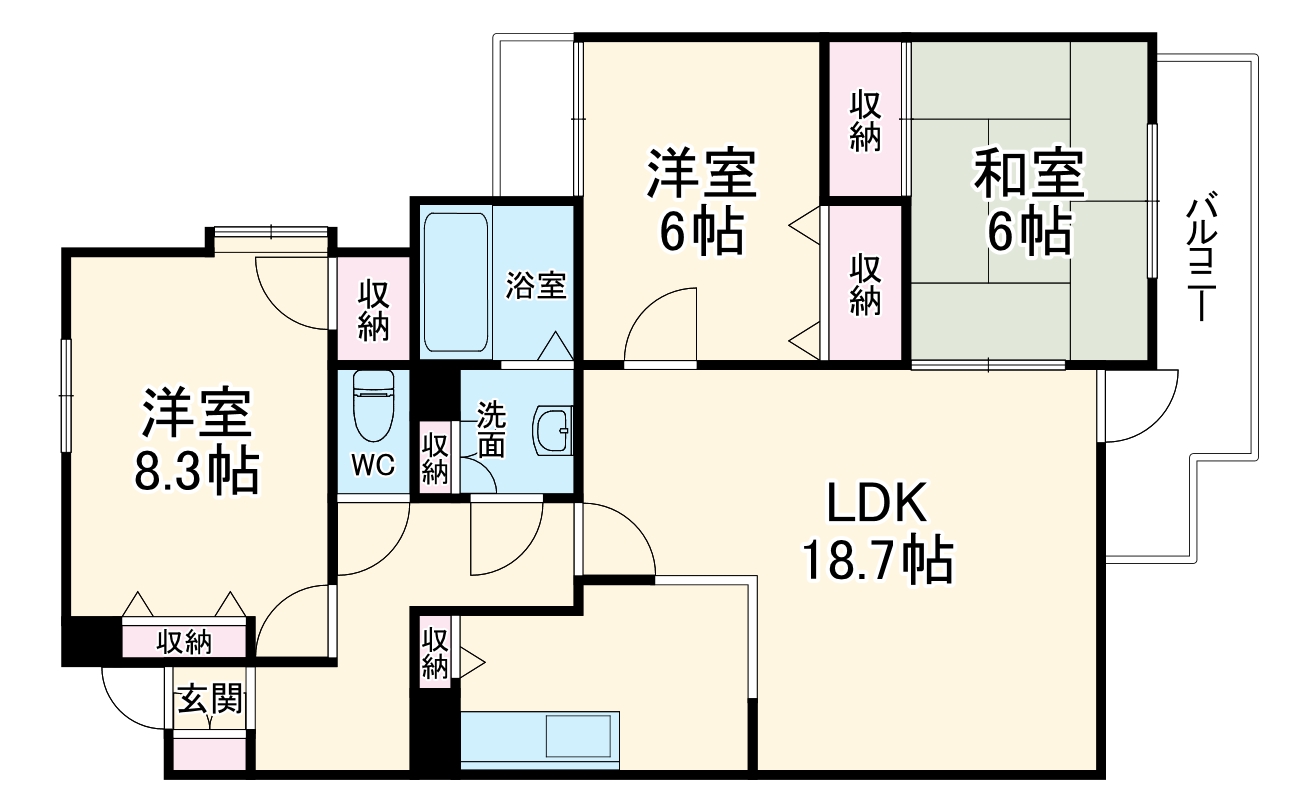 パルナス岳見町の間取り