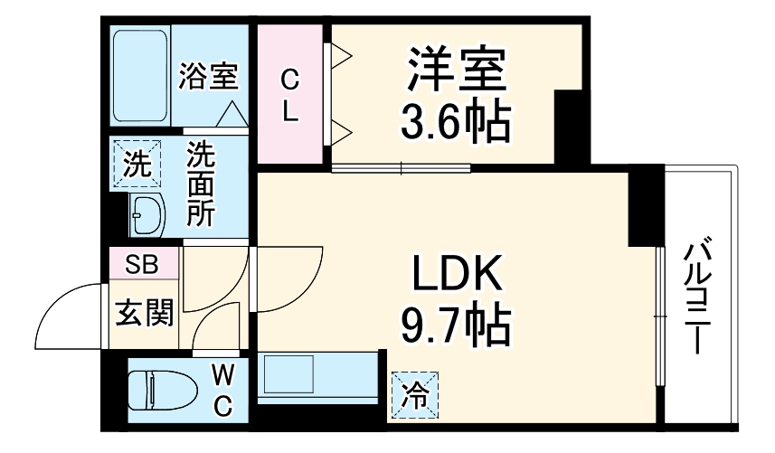 セレスティア白子Ⅰの間取り