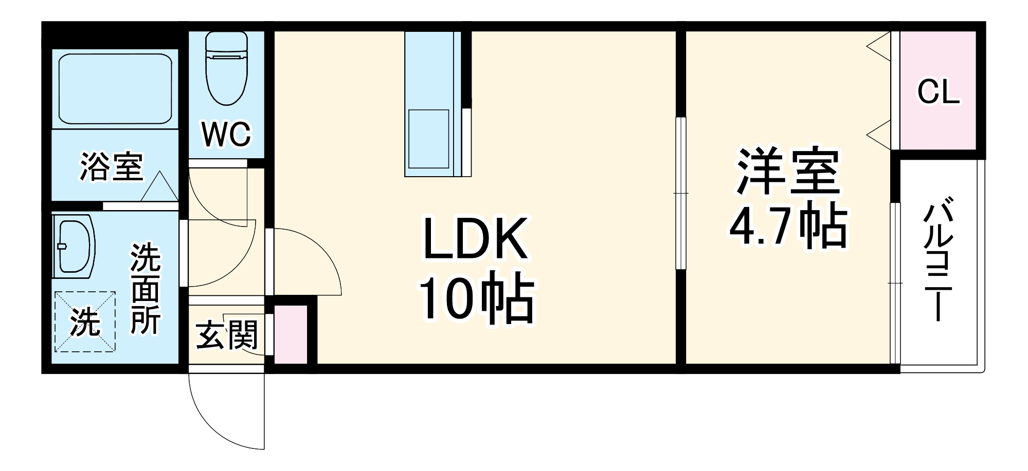 LECOCON一宮Ⅲの間取り