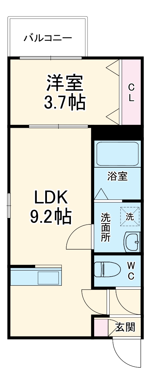 LECOCON一宮Ⅴの間取り