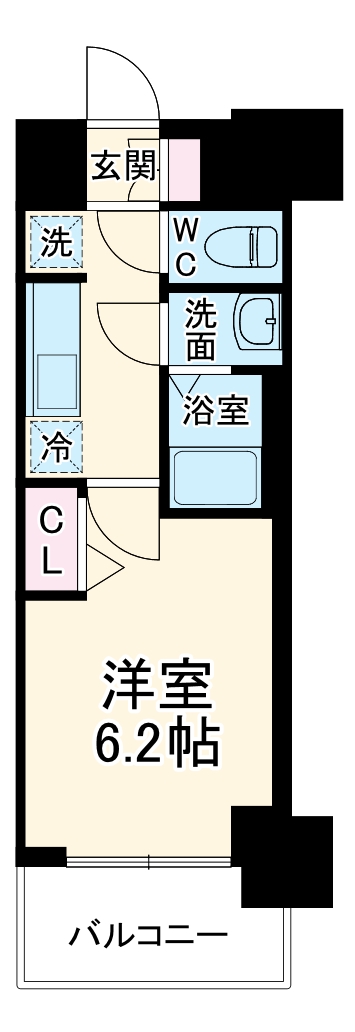 プレサンス太閤通ファシールの間取り