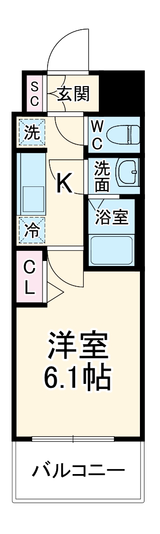 プレサンス太閤通ファシールの間取り