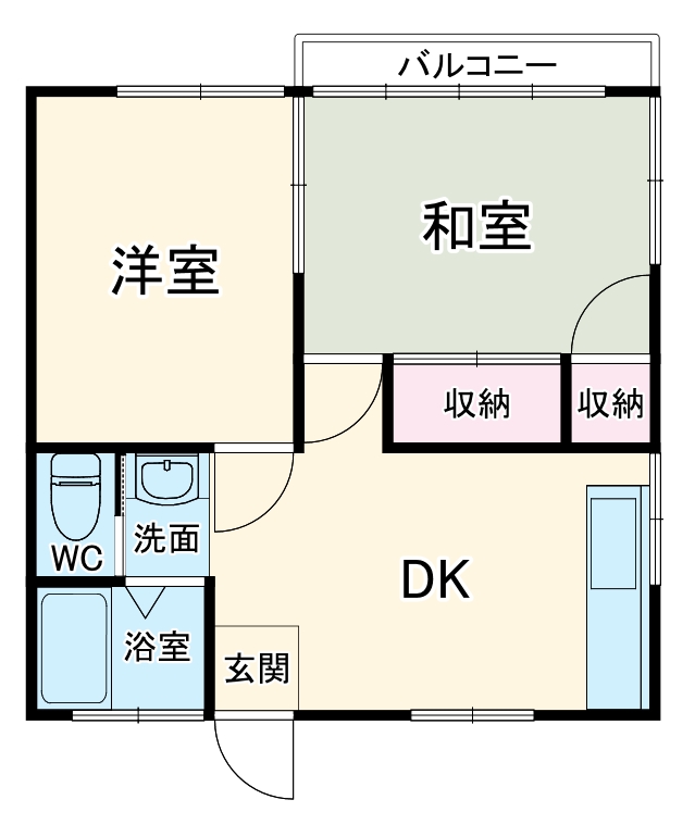 コーポ末広の間取り