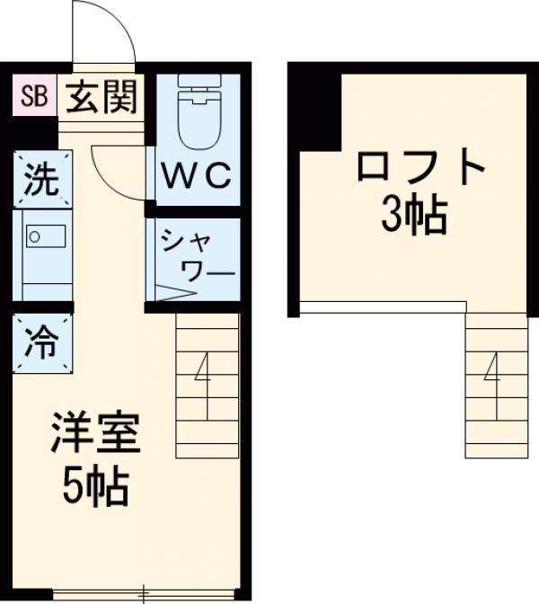 ハーモニーテラス大山Ⅲの間取り