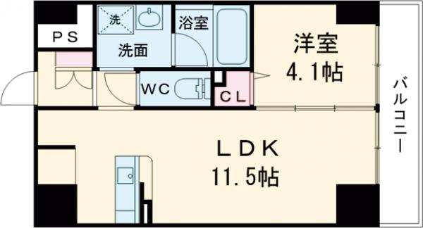 エール茨木本町の間取り