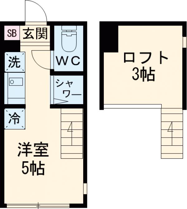 ハーモニーテラス大山Ⅲの間取り
