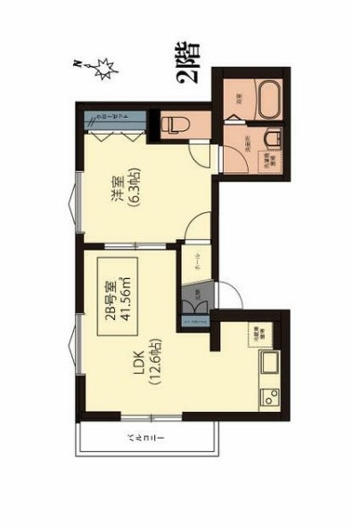 エルデ大岡山の間取り