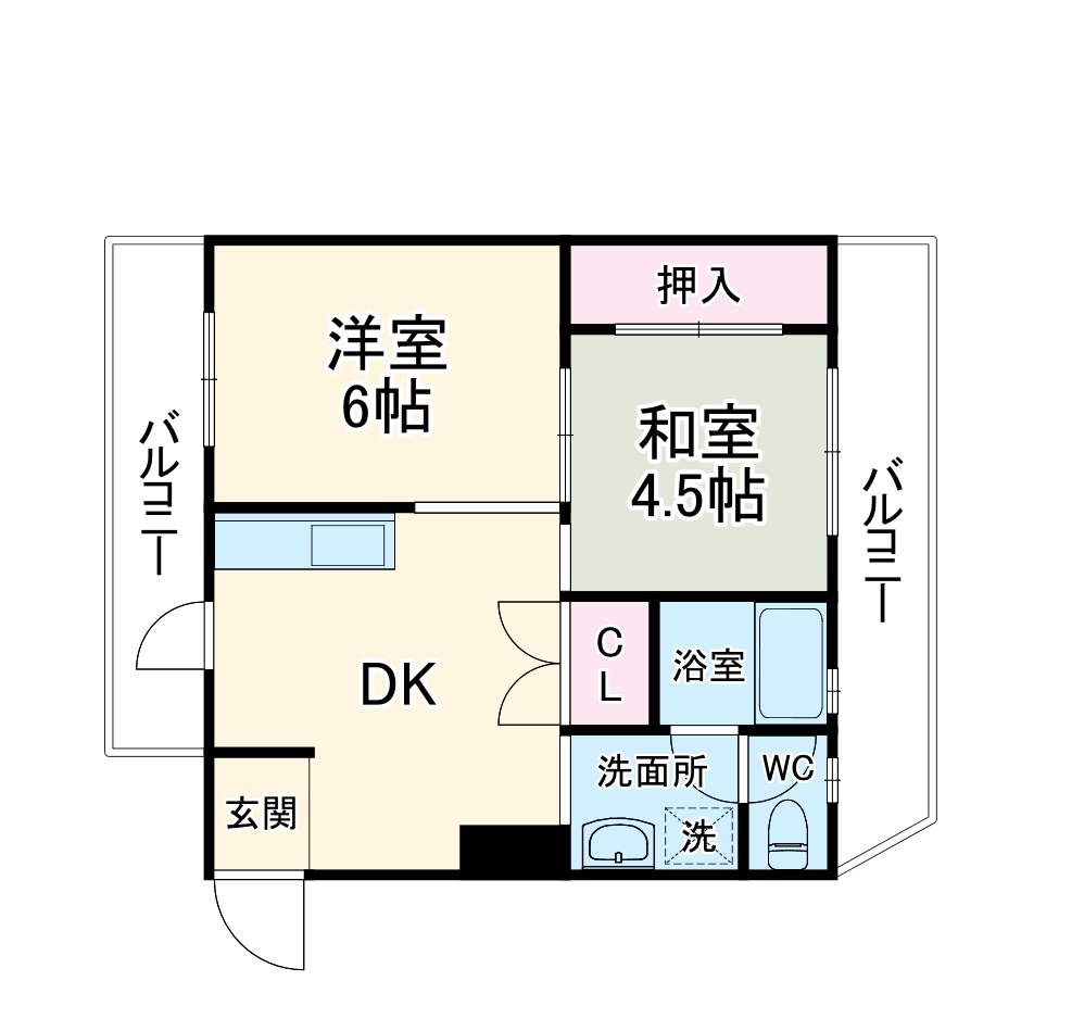 ハイツ丸栄の間取り