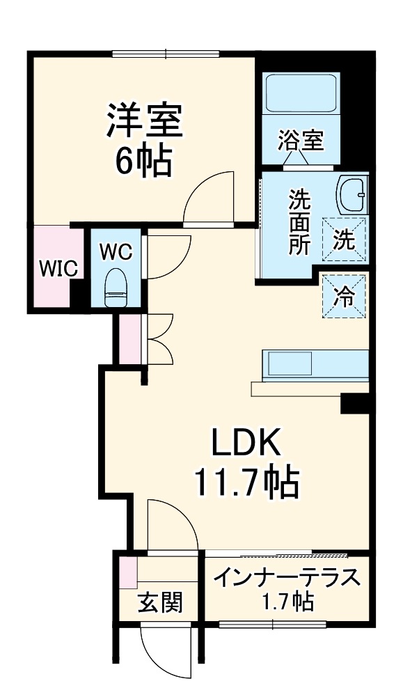 ヴルツェル成東Ⅰの間取り