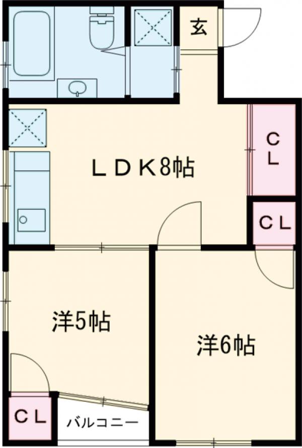 コンフォート竜泉クボタの間取り