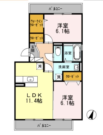 スカイハイムの間取り