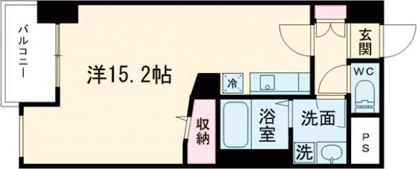 ビュー雷神Ⅲの間取り