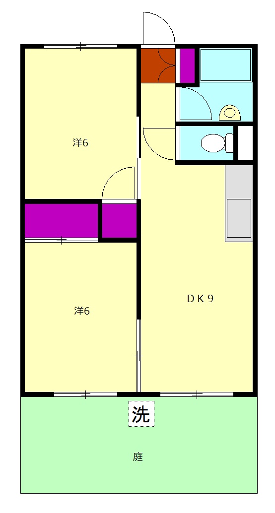 大雄山マンションの間取り