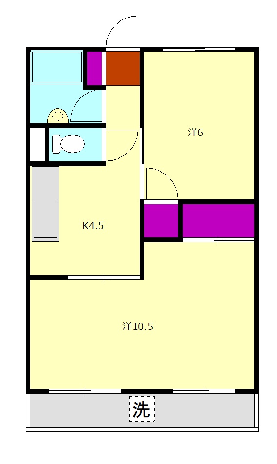 大雄山マンションの間取り
