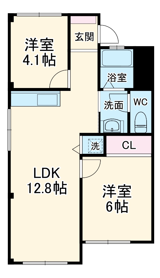 藤が丘コーポラスの間取り