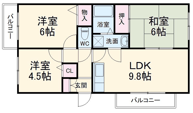 アービスFWの間取り