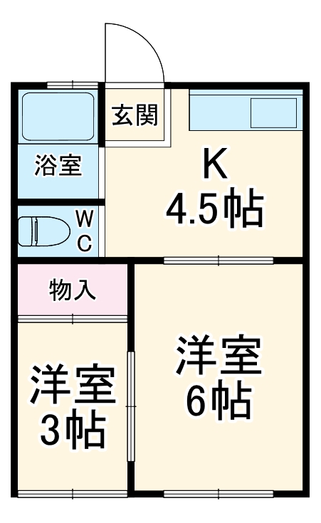 ふじ荘の間取り